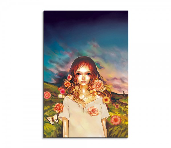 Paul Sinus Art Flower Girl Fantasy Art 90x60cm