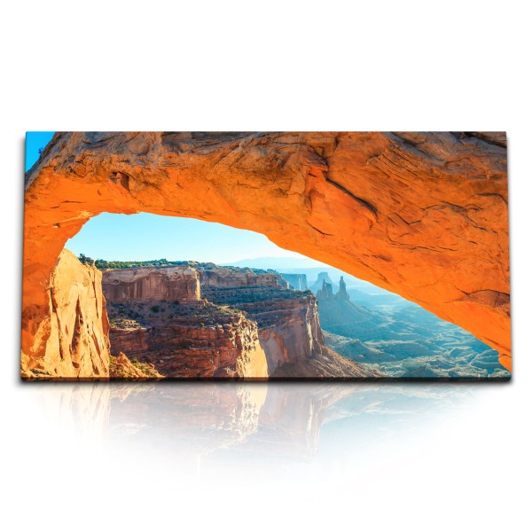 Paul Sinus Art Kunstdruck Bilder 120x60cm Grand Canyon USA Utah Berge Sonnenuntergang