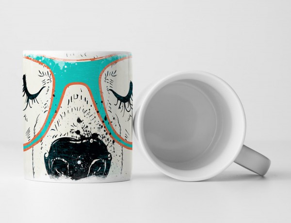 Paul Sinus Art EAU ZONE Motiv Spruch Tasse Geschenk