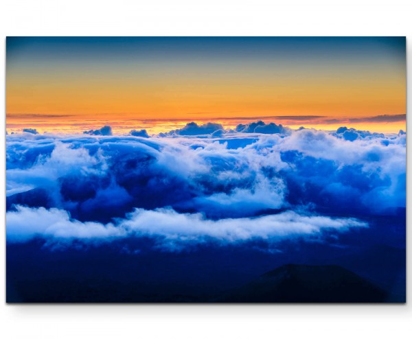 Paul Sinus Art Wolken über dem Berg - Leinwandbild