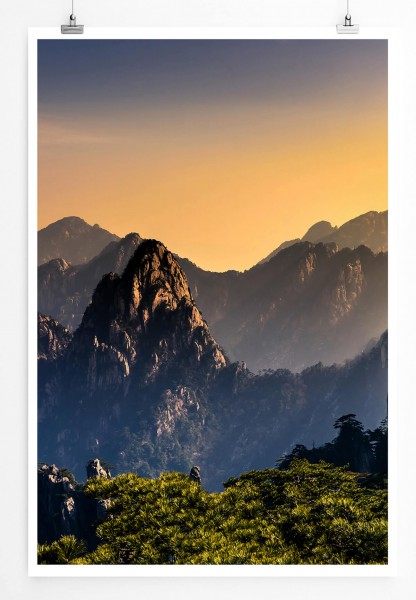 Paul Sinus Art Mt. Huangshan in Anhui China 60x90cm Poster