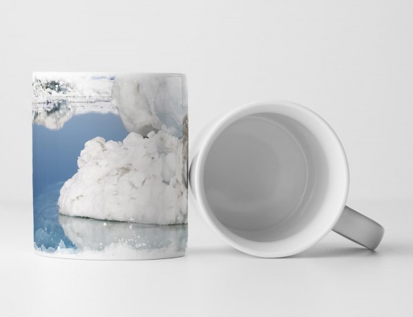 Paul Sinus Art Tasse Geschenk Landschaftsfotografie – Eisberge im sommerlichen Grönland