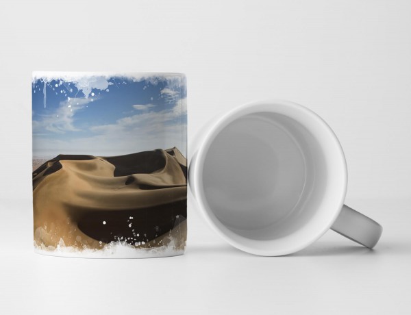 Paul Sinus Art Tasse Geschenk Wüstenlandschaft in Abu Dhabi