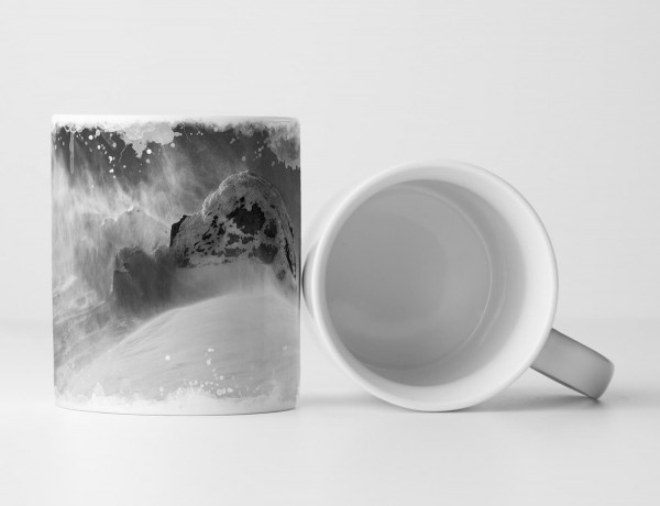 Paul Sinus Art Tasse Geschenk Naturfotografie – Schneesturm am Berg