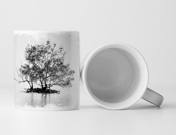 Paul Sinus Art Tasse Geschenk Künstlerische Fotografie – Einsamer Baum im Nebelmeer