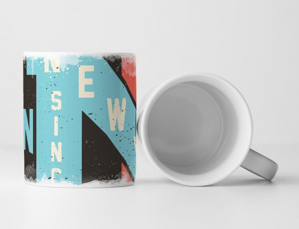 Paul Sinus Art EAU ZONE Motiv Spruch Tasse Geschenk