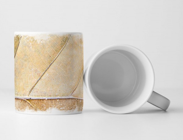 Paul Sinus Art Tasse Geschenk Naturfotografie – Getrocknetes Laubblatt