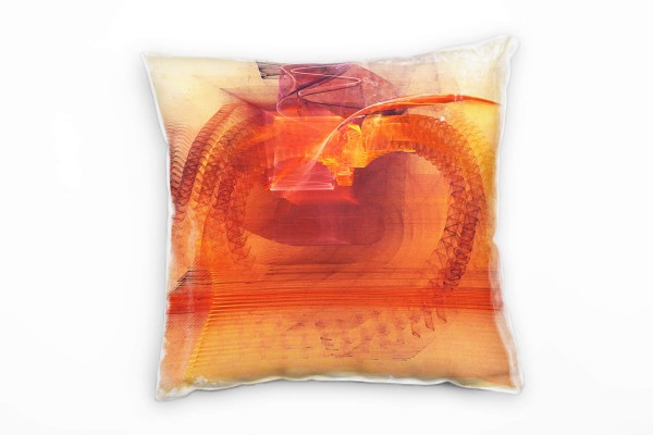 Paul Sinus Art Couch Sofa Lounge Zierkissen in 40x40cm Blutorange Goldgelb Weinrot Reinorange