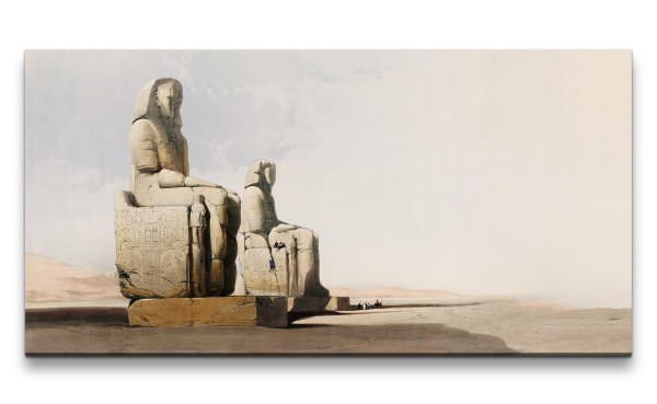 Paul Sinus Art Remaster 120x60cm Alte Pharao Statuen Ägypten kunstvolle Illustration Schön