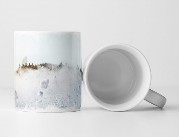 Paul Sinus Art Tasse Geschenk Künstlerische Fotografie – Lawine in den Bergen