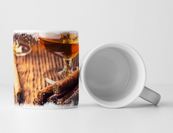 Paul Sinus Art Tasse Geschenk Künstlerische Fotografie – Zigarren und Cognac