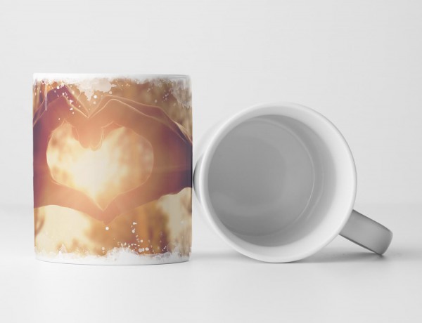 Paul Sinus Art Tasse Geschenk Künstlerische Fotografie – Hände in Herzform