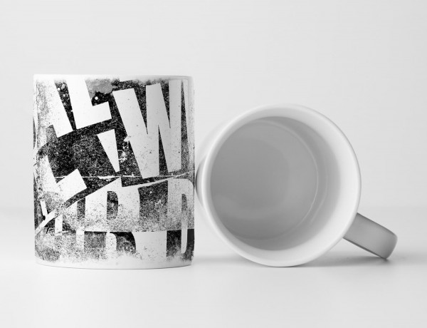 Paul Sinus Art Tasse Geschenk Künstlerische Grafik – Font Collage