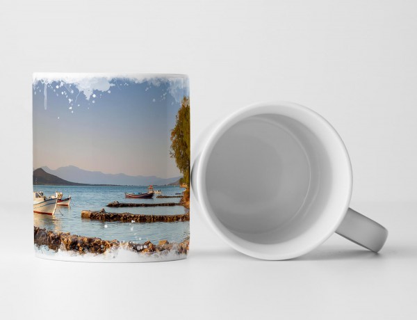 Paul Sinus Art Tasse Geschenk Landschaftsfotografie – Griechische Küste