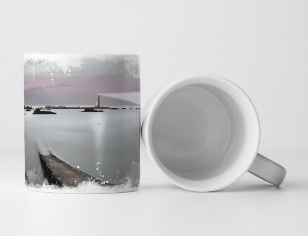 Paul Sinus Art Tasse Geschenk Landschaftsfotografie – Leuchtturm im Nebelmeer