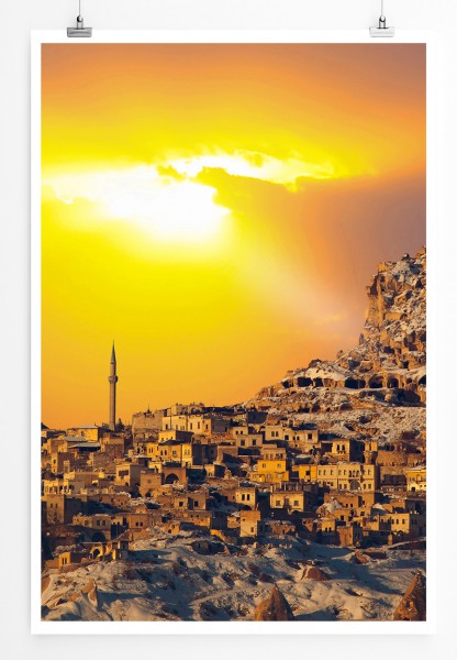 Paul Sinus Art 90x60cm Poster Sonniges Cappadocia Abruzzen Italien