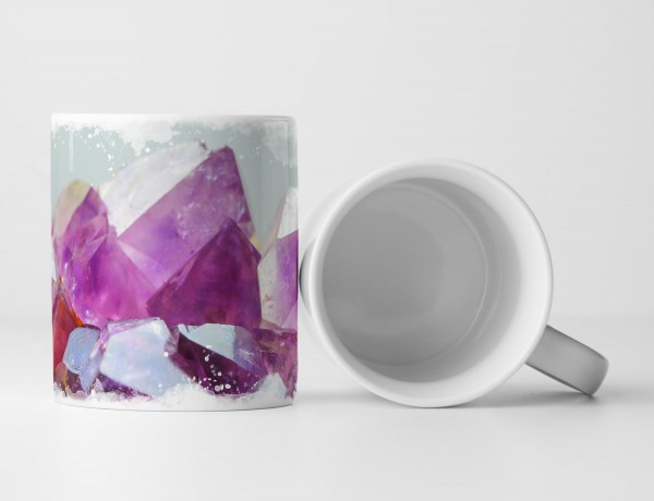 Paul Sinus Art Tasse Geschenk Kristallstein – Amethyst