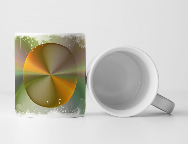 Paul Sinus Art Tasse Geschenk Digitale Grafik – Spiegelnde Kreise