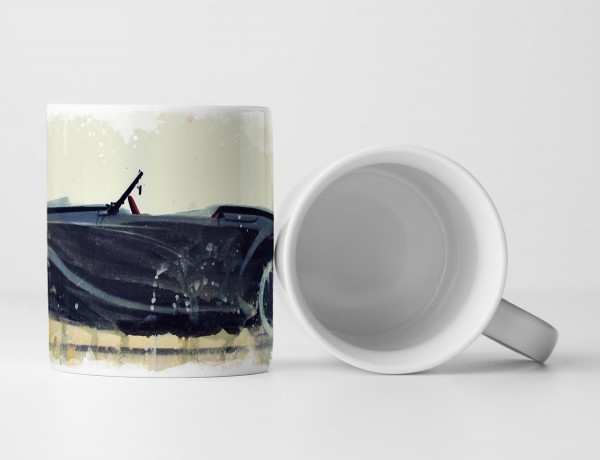 Paul Sinus Art Delahaye Oldtimer Tasse als Geschenk, Design Sinus Art