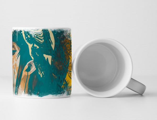 Paul Sinus Art EAU ZONE Motiv Spruch Tasse Geschenk