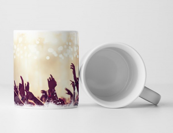 Paul Sinus Art Tasse Geschenk Künstlerische Fotografie – Publikum bei Konzert mit Lichtern