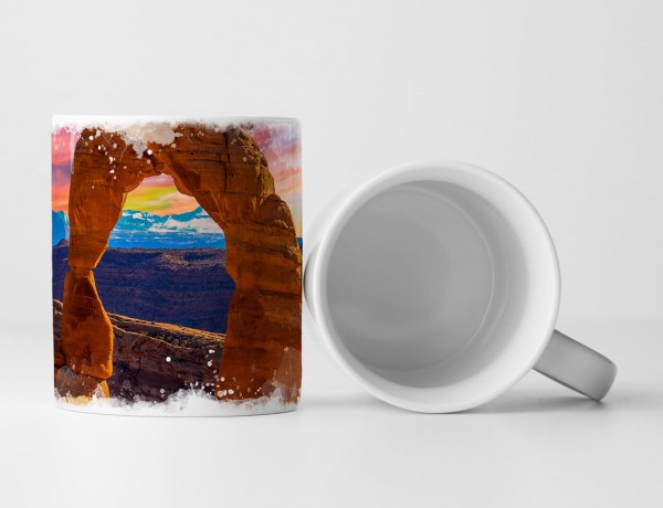 Paul Sinus Art Tasse Geschenk Landschaftsfotografie – Arches Nationalpark Utah USA