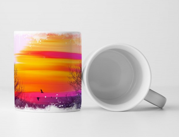 Paul Sinus Art Tasse Geschenk Naturfotografie – farbenfrohe Landschaft