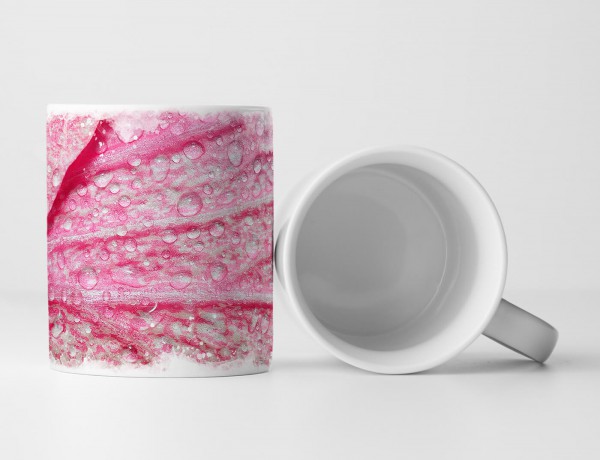 Paul Sinus Art Tasse Geschenk Naturfotografie – Makroaufnahme einer pinken Blüte