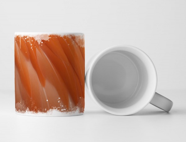 Paul Sinus Art Tasse Geschenk Künstlerische Fotografie – Orange Federn im Detail