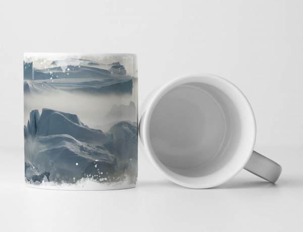 Paul Sinus Art Tasse Geschenk Naturfotografie – gestrandete Eisberge