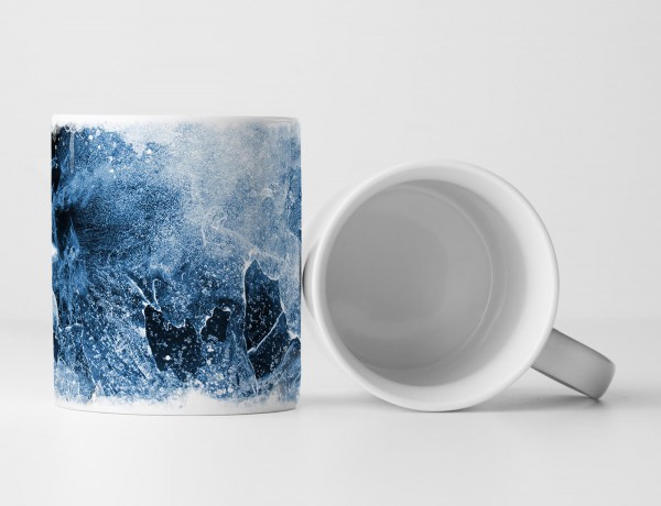 Paul Sinus Art Tasse Geschenk Künstlerische Fotografie – Detailaufnahme von Eis