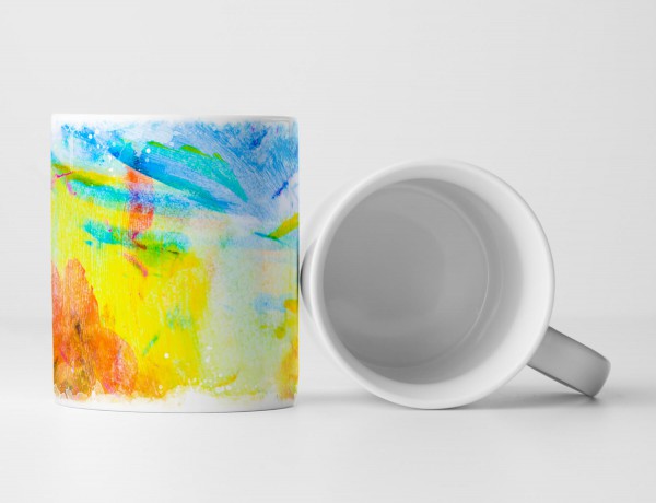 Paul Sinus Art Tasse Geschenk Abstrakte Wasserfarben