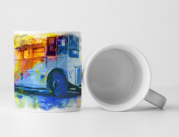 Paul Sinus Art London Bus Tasse als Geschenk, Design Sinus Art