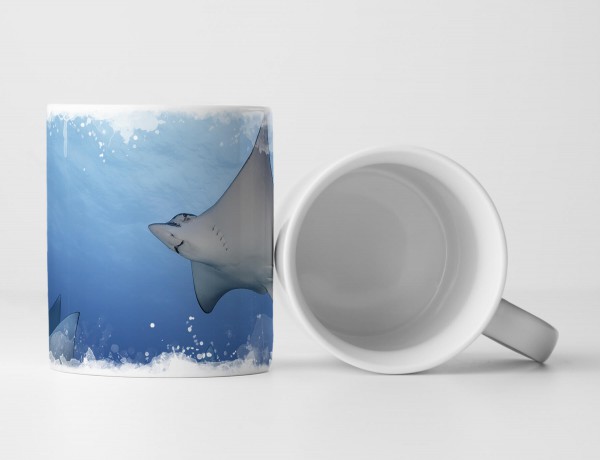 Paul Sinus Art Tasse Geschenk Tierfotografie – Stachelrochen im Ozean