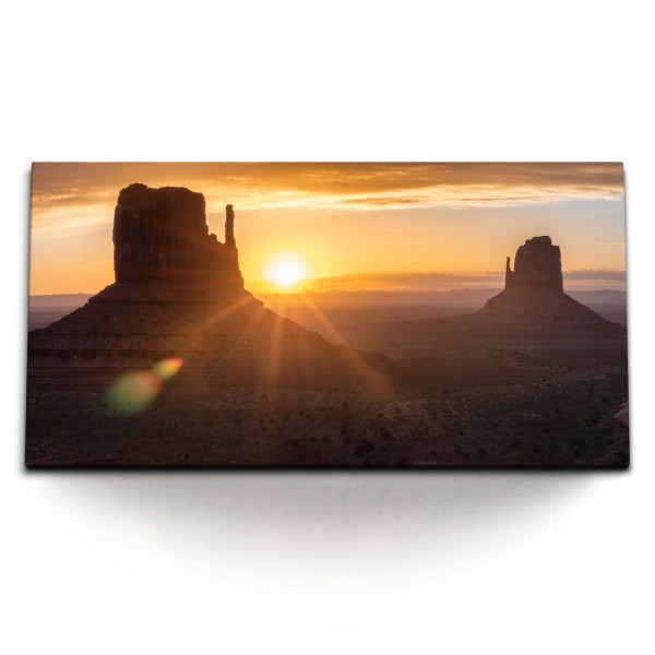 Paul Sinus Art Kunstdruck Bilder 120x60cm Grand Canyon Arizona USA Sonnenuntergang Abendrot