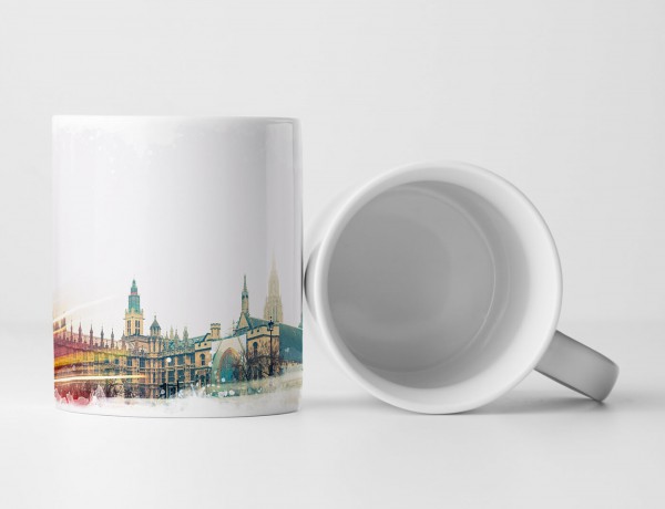 Paul Sinus Art Tasse Geschenk Urbane Fotografie – Big Ben mit Doppeldecker London UK