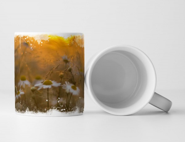 Paul Sinus Art Tasse Geschenk Gänseblümchen – Fotografie Retro