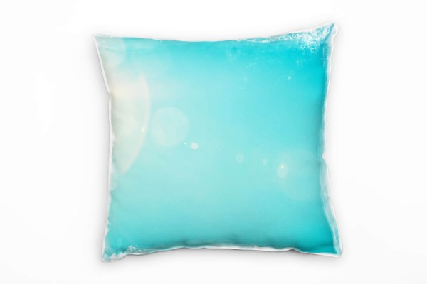 Paul Sinus Art Natur, blau, weiß, Sonnenschein, blauer Himmel Deko Kissen 40x40cm für Couch Sofa Lounge Zierkissen