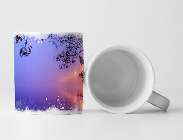 Paul Sinus Art Tasse Geschenk Naturfotografie – neblige Landschaft