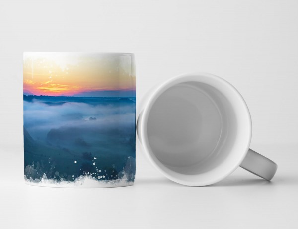 Paul Sinus Art Tasse Geschenk Fotografie – Nebel überm Tal