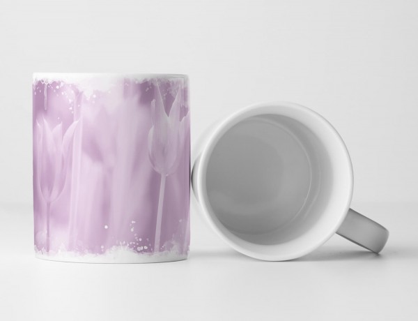 Paul Sinus Art Tasse Geschenk Künstlerische Fotografie – Rosa pastell Tulpen