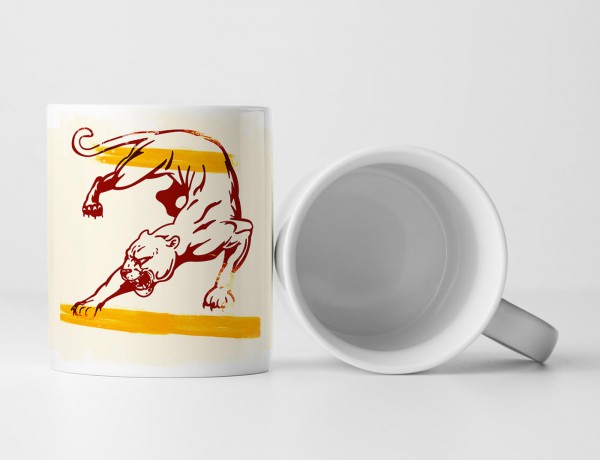 Paul Sinus Art EAU ZONE Motiv Spruch Tasse Geschenk