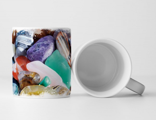 Paul Sinus Art Tasse Geschenk Naturfotografie – Sammlung von Halbedelsteinen