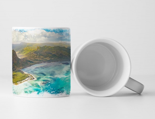 Paul Sinus Art Tasse Geschenk Unterwasser Wasserfall Mauritius