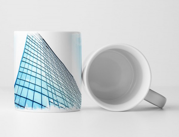 Paul Sinus Art Tasse Geschenk Architekturfotografie – Hohe Glasfassade