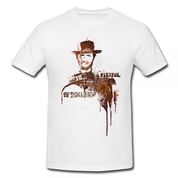 Paul Sinus Art A Fistful of Dollars Premium Herren und Damen T-Shirt Motiv aus Paul Sinus Aquarell