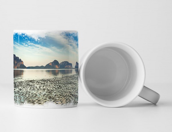 Paul Sinus Art Tasse Geschenk Landschaftsfotografie – Sand und Meer