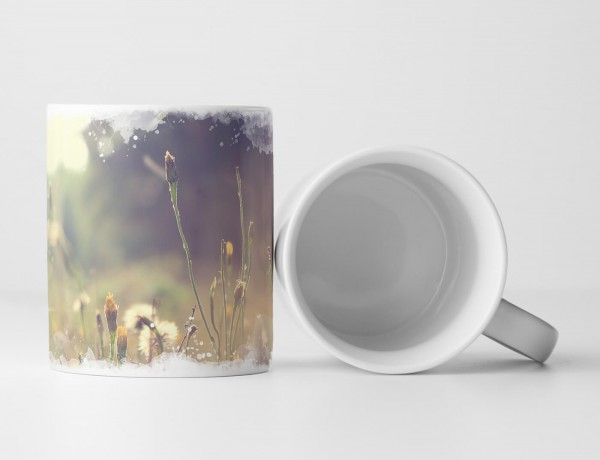 Paul Sinus Art Tasse Geschenk Naturfotografie – Löwenzahn im Feld