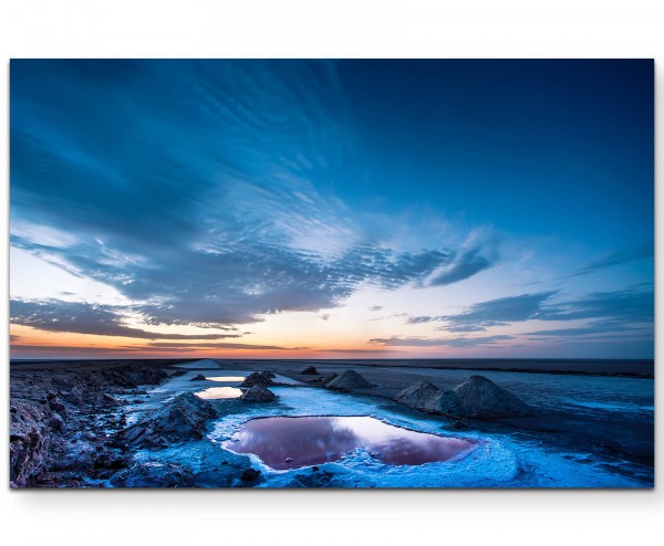 Paul Sinus Art Chott del Djerid  Tunesien, Sonnenuntergang - Leinwandbild