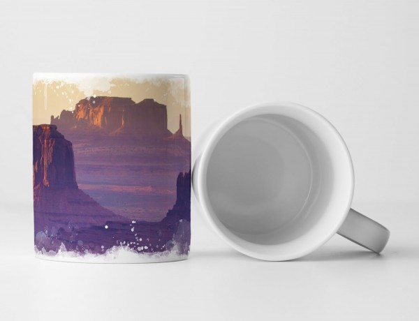 Paul Sinus Art Tasse Geschenk Landschaftsfotografie – Hunt's Mesa Monument Valley USA